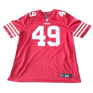 NIKE San Francisco 49'ers Authentic - Pro-Style Jersey #49 Davis - Men's Size XL